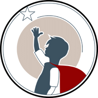 ילד עם גלימה שולח יד לכוכב